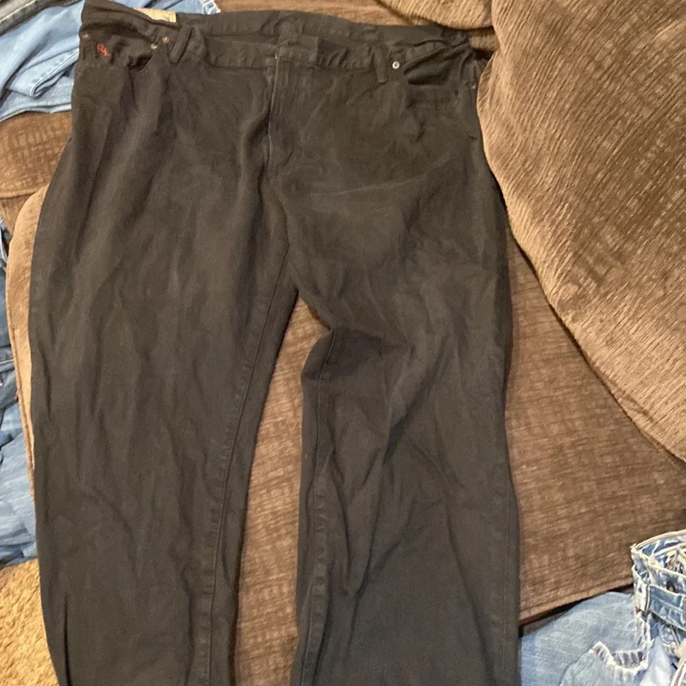 Polo Ralph Lauren Hudson Black Jeans 44x32 - Picture 8 of 9